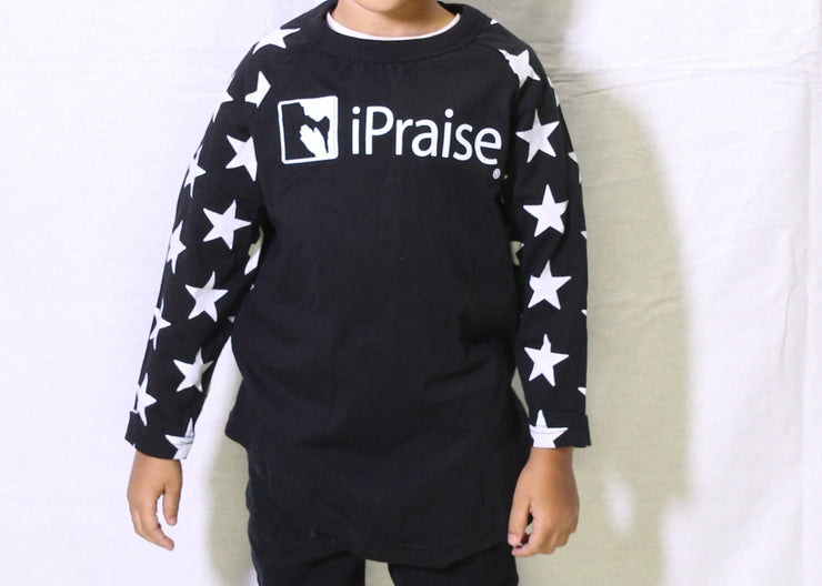 Kids Raglan iPraise Shirt w/ Stars