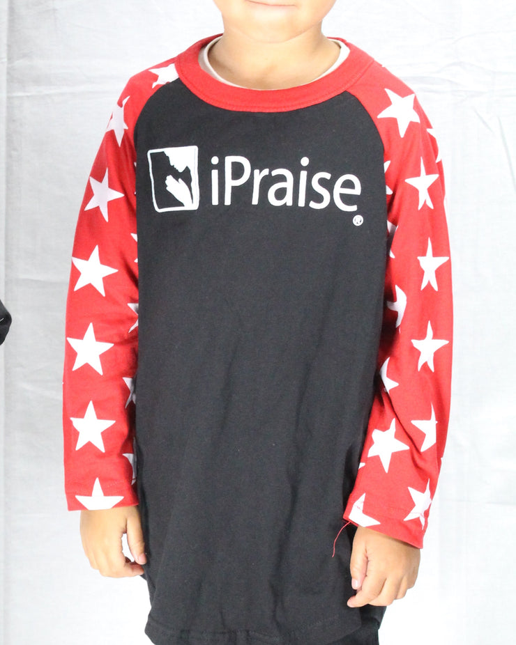 Kids Raglan iPraise Shirt w/ Stars