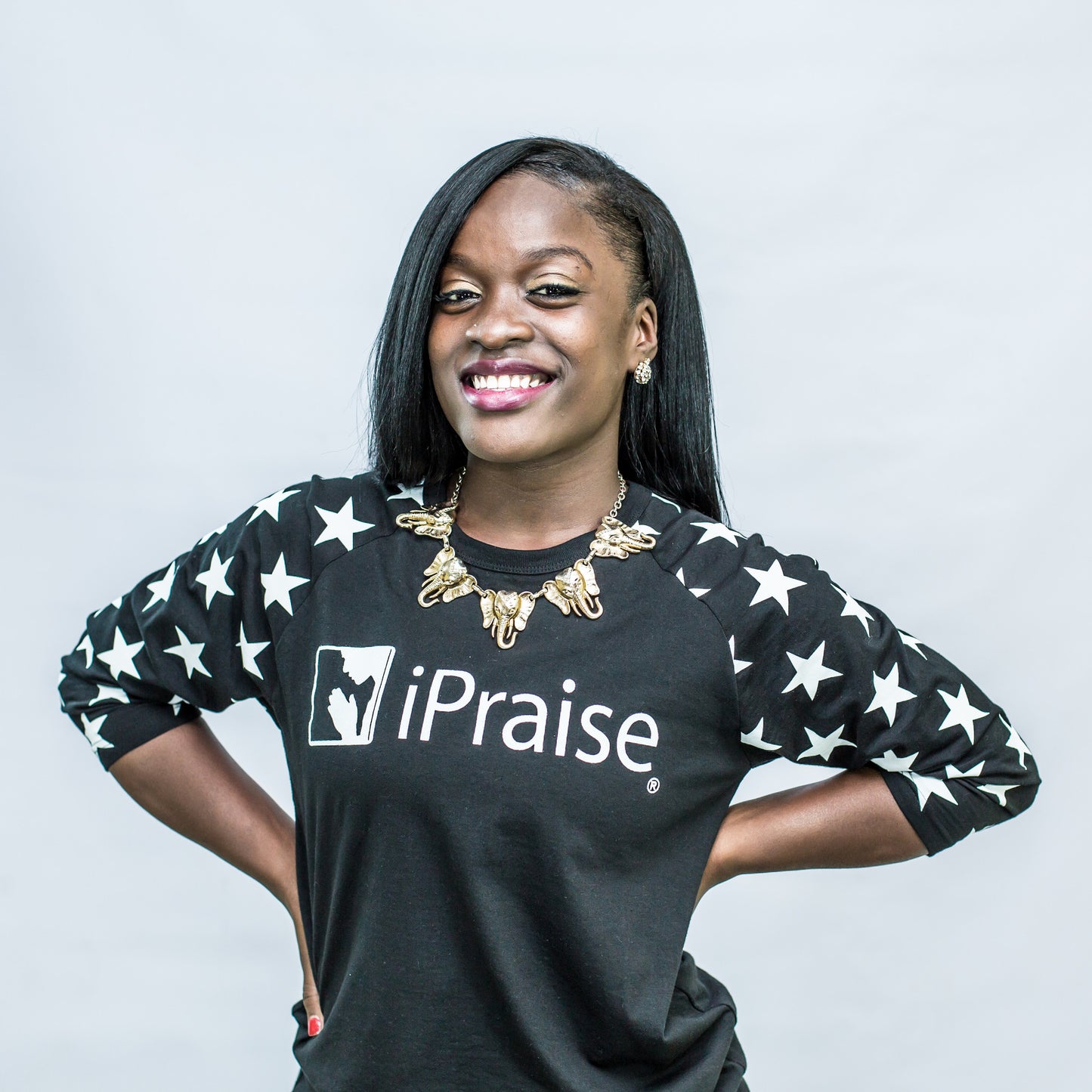 3/4 Sleeve iPraise Shirt w/ Stars